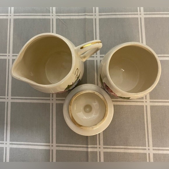 Vintage Knotts Berry Farm Syrup & Jam Sugar & Creamer Fruit Kitchen Dining - Picture 6 of 8